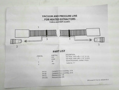 Nilfisk FP153 Complete Hose Assy 15′ Vacuum & Pressure Line F/Heated Extractors