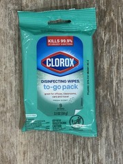 24 Pack of Clorox Disinfecting Wipes To Go Pack, Fresh Scent , Total 216 Wipes