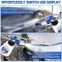 Boltigen Pressure Washer Foam Cannon with Dual Connector, 1L Thick 1 liter