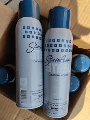 LOT OF THREE(3)- Spartan Stainless Steel Cleaner Polish 15 oz. 425g Aerosol Can