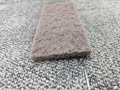 (QTY 10) Boardwalk BWK 403: 4-5/8 inch x 10 inch Brown Heavy Duty Utility Pad