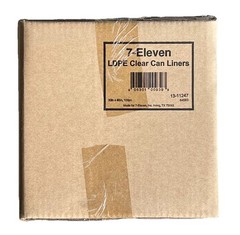 100pc 30in x 46in LDPE Clear Can Liners