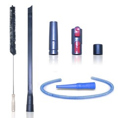 Dryer Vent Cleaner Kit & Refrigerator Cleaner, Black, Blue and Red