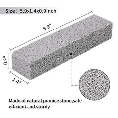 36 Pack Grey Pumice Stones for Toilet Cleaning Hard Water Stain Remover Set