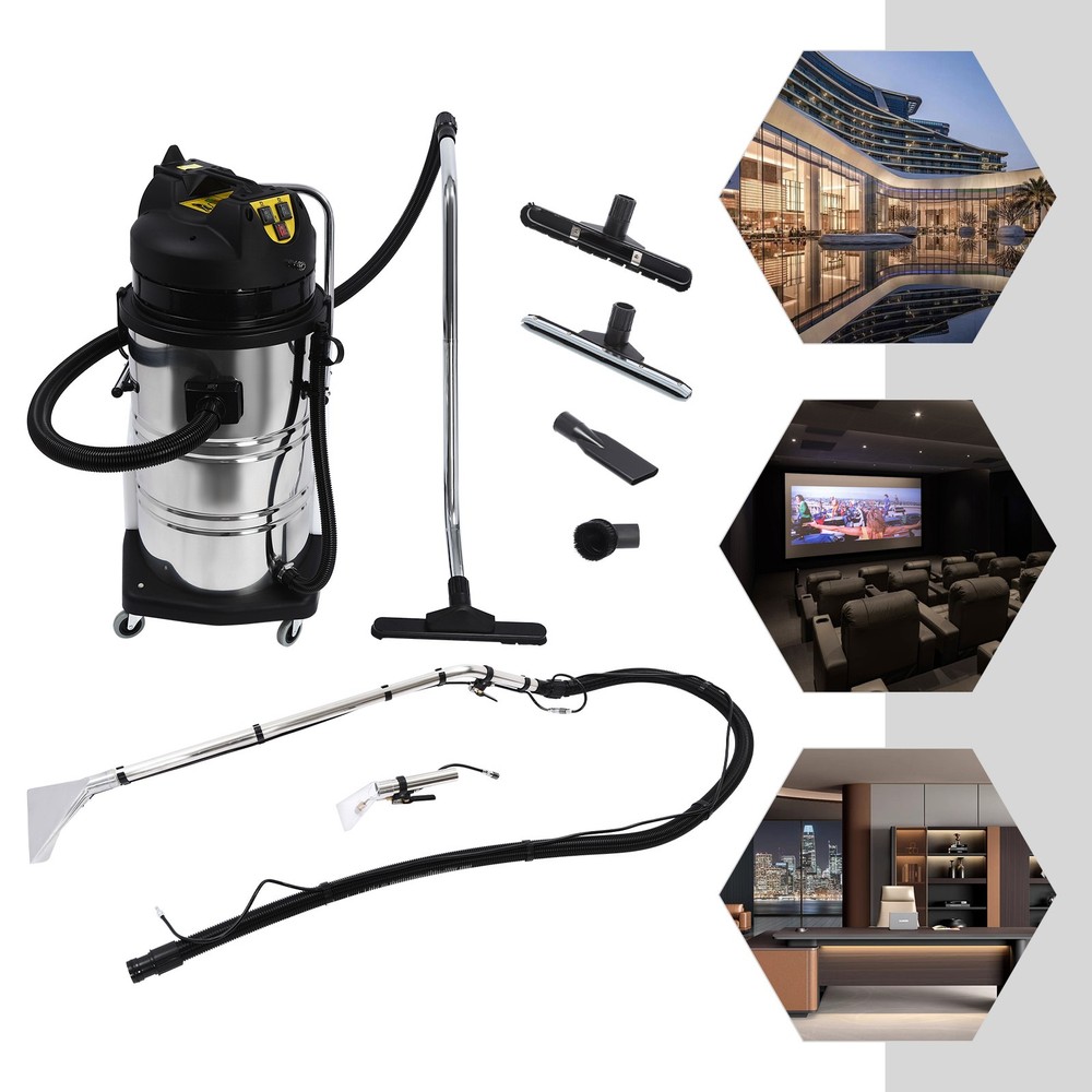 80L Commercial Cleaning Machine 3in1 Carpet Cleaner Vacuum Extractor Machine Pro