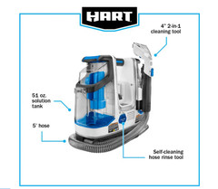 New HART HPSP25B 20V Cordless Spot Cleaner Kit – TOOL ONLY Free US Shipping
