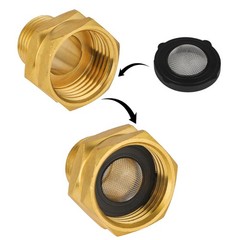 20 Pcs Hose Filter Washers, Garden Gasket 0.75 inches, Black