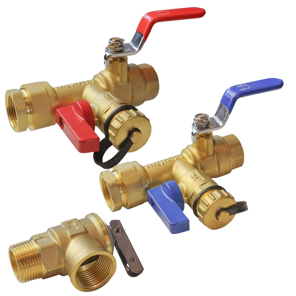 Xiny Tool 3/4-Inch IPS Isolator Tankless Water Heater Service Valve 0.75 Inch