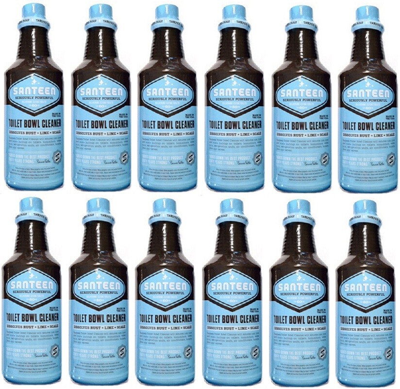 Santeen 0100-6 32 oz Industrial DeLimer & Toilet Bowl Urinal Cleaner – 12 Pack