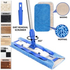 MR.SIGA Professional Microfiber Mop for Hardwood, Laminate, Tile Floor Cleani…
