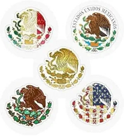 2 Inch Eagle Hard Hat Sticker, 5-Pack Shield Stickers Size: 2in