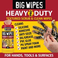 Big Wipes Heavy Duty Industrial Hand Cleaning Wipes Textured Scrubbing