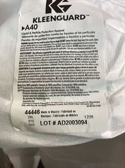 30ct Kleenguard A40 44446 3XL PPW , White , Lab Coats.unisex.