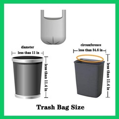 Small Black Trash Bags,Thicken Value 4 Gallon Trash Bag with Handle,200 Count…