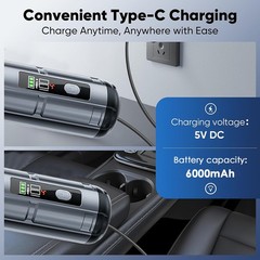 Cordless Handheld Vacuum Cleaner w/ Blower Strong Real Suction for Car and Home
