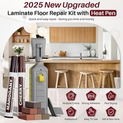 Laminate Floor Repair Kit with Heat Pen, 6 Colors Linoleum A-6