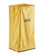 Premium Standard Yellow Vinyl Replacement or Spare Bag for Janitor Cart 25-Gal