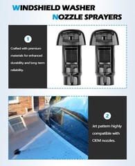 Xislet 2 Pack Windshield Washer Nozzle Sprayers Kits Replacement for 2005-201…