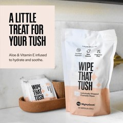 Wipe That Tush 30 Count Individually Wrapped 30 (Pack of 1), White