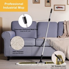 36″ Commercial Dust Mops for Floor Cleaning Heavy Duty Floor Duster Mop with …