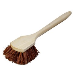 Carlisle 4549300 Sparta HardWood Handle Utility Scrub Brush Palmyra Bristles 20″