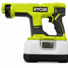 RYOBI 18V Cordless Handheld Electrostatic Disinfectant Sprayer Fogger Tool Only