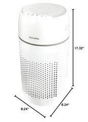 Homedics Air Purifier T22, 5-in-1 Tower Air Purifier, 99% HEPA-Type Filtratio…