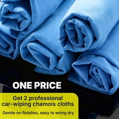 LAUCO Synthetic Chamois Absorbent Car Drying Towel 2 Pack