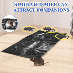 Qualirey 23.6″ 8 Pack Sticky Mouse Trap Mats with 4 23.6 x 10.8 Inches, Black