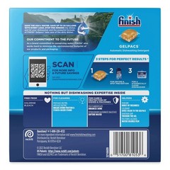 FINISH 81053CT Box of 32 Dish Detergent Gelpacs – Orange Scent (8/CT) New