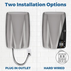 2 Pack UL Approved Stainless Steel Bathroom Hand Brushed – 2
