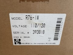 EXCEL Dryer R76-IW Sensor Activated Recessed Hand Dryer 110/120 Discontinued NOS