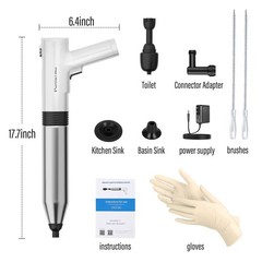 Puniarmu Electric Toilet Plunger,Unclog In One Shot,Remover For White