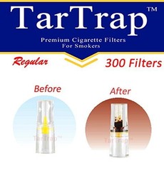 TarTrap 300-Pack Premium Cigarette Filters, Superior 300 Count (Pack of 1)