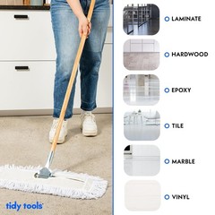 Commercial Dust Mop & Floor Sweeper, 36 in. Dust Mop for Hardwood Floors, Cot…