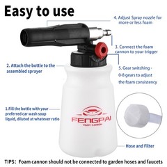 FENG PAI Foam Cannon for Pressure Washer, Car Cannon, Kits