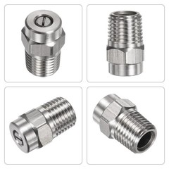 40° Surface Cleaner Tips 1/4″ NPT Stainless Steel Cleaner Pressure Nozzles 6 Pac