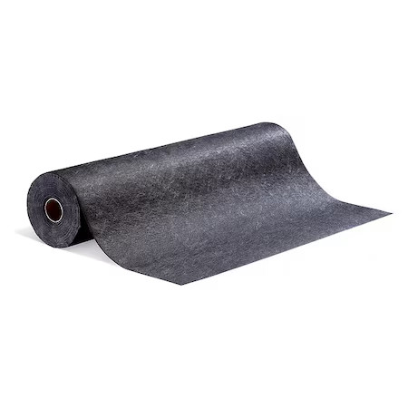Pig Grp48200-Bk Sorbent Roll, 10 Gal, 48 In X 100 Ft, Universal, Black,