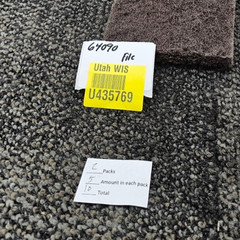(QTY 10) Boardwalk BWK 403: 4-5/8 inch x 10 inch Brown Heavy Duty Utility Pad