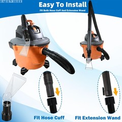 Happy Tree Universal Fits All Brands’ Shop Vacs with 2-1/2″ Small,