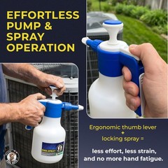 DuraSpray Coil Cleaner Pump Sprayer | 48oz Sprayer, Yellow