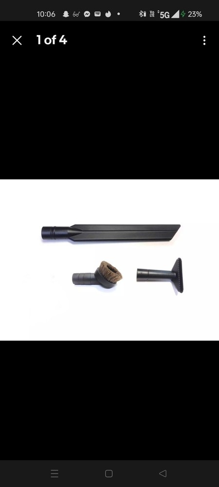 ProTeam 1.5″ Vacuum Tool Kit (Attachment Tools: upholstery, crevice, dust brush)