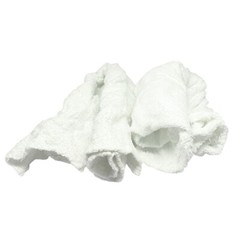New White Terry Towel Rags for Multipurpose Cleaning – 10 lbs. Compressed Box