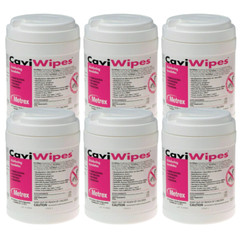6x Metrex Caviwipes Towelettes Large Wipes 160ct Canister Exp-2027 FRESH USA