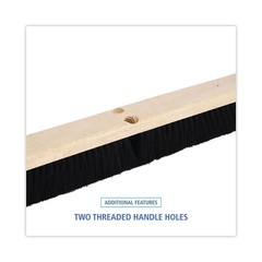 Boardwalk 20224 2.5″ Black Tampico Fiber Bristles 24″ Brush Floor Brush Head New