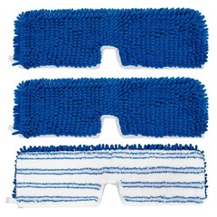 3 Pack Mop Heads Replacements for Ocedar 3 Blue Chenille Flip Pads