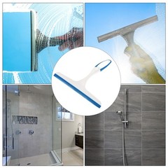 2Pcs Shower Squeegee Glass Wiper with Hanging Hole 210mm Blue