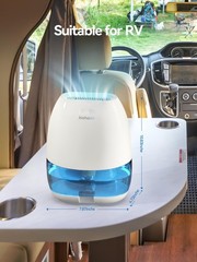AlohaAir Dehumidifiers for Home, 34 oz Small Dehumidifier for Room, Quiet Deh…