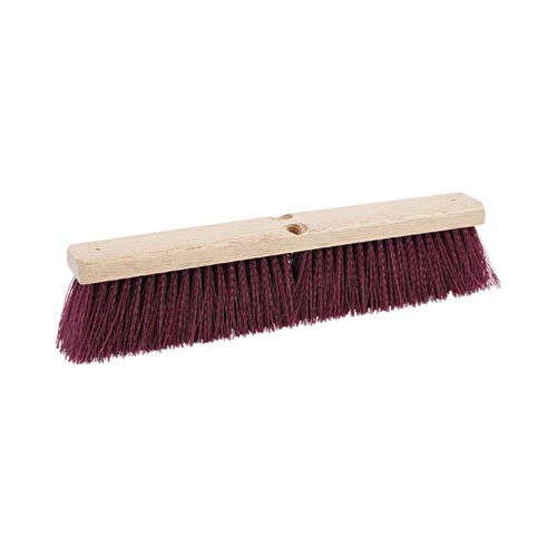 Boardwalk Floor Brush Head, 3″ Maroon Polypropylene Bristles, 18″ Brush