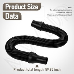 14-37-0160 Vac Hose Replace older 0880-20 Compatible with 18V Black